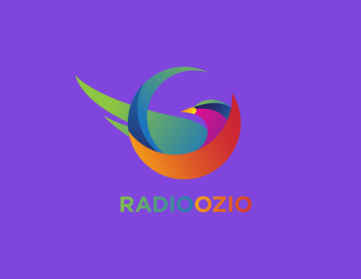 oiseaux bird logo colors design Radio