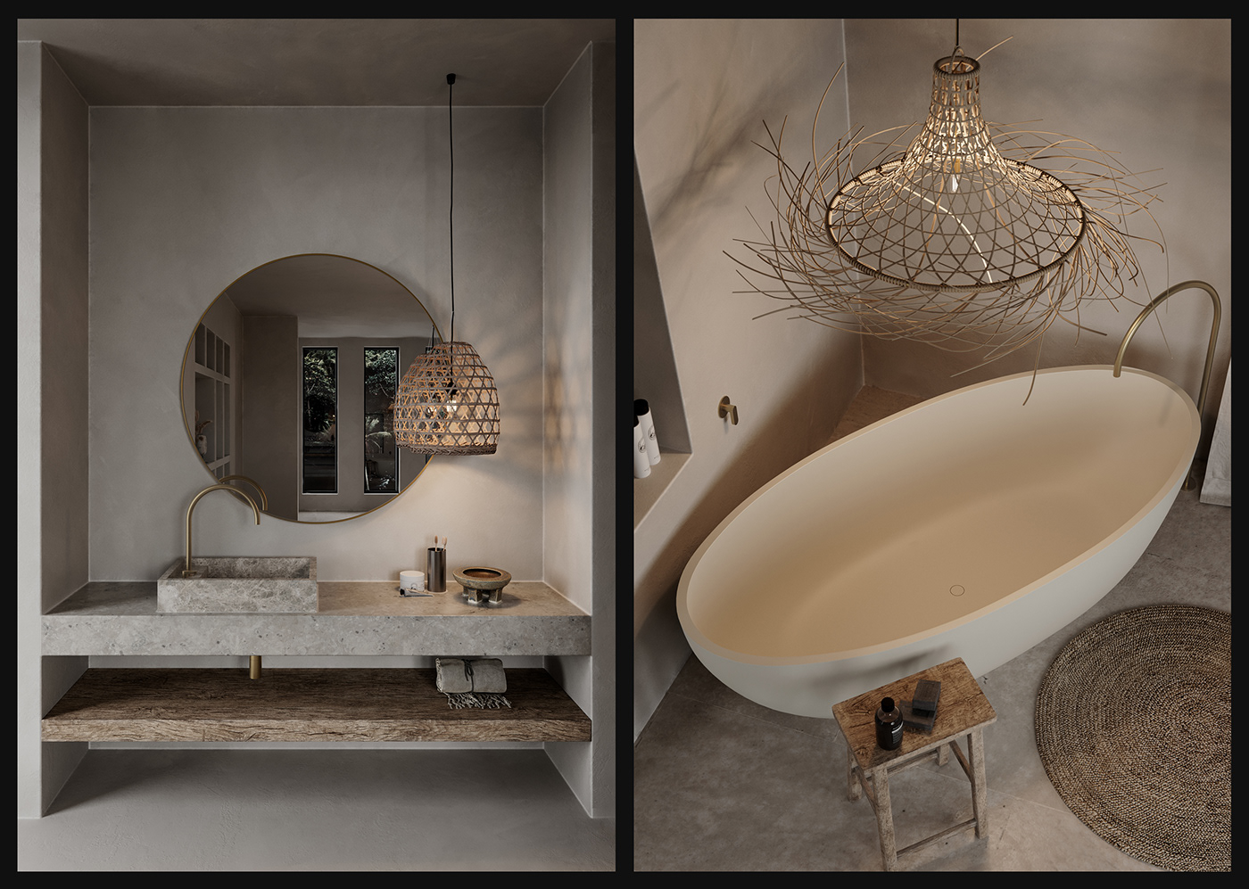 3ds max architecture archviz bedroom corona Interior interior design  Render visualization Wabi Sabi