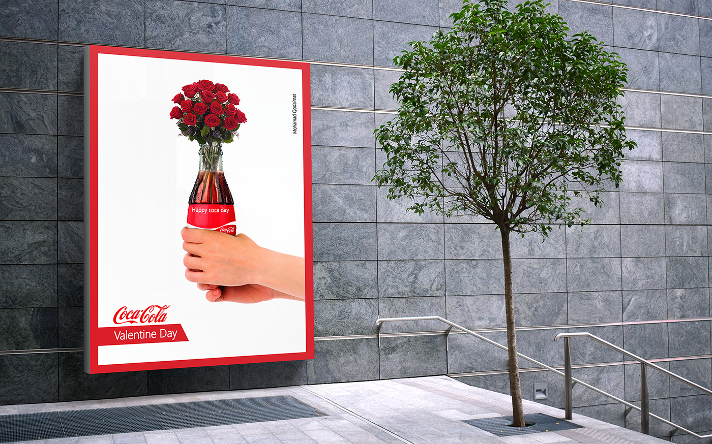 poster ads behance mcdonald's coca cola palestine duracell power adobe Mockup