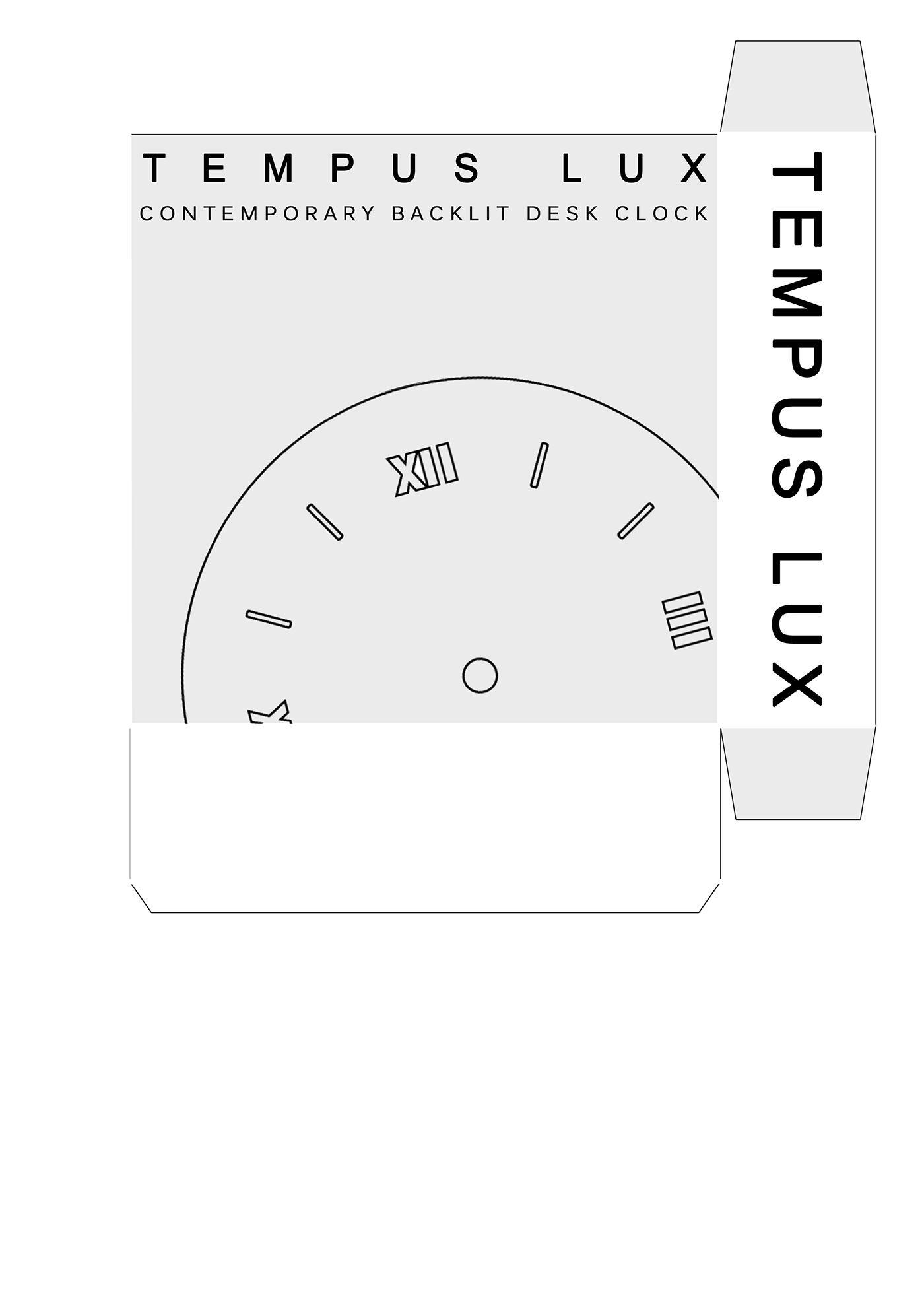 tempus Lux zack holmes design clock 3d printing minimalist led Victoria University