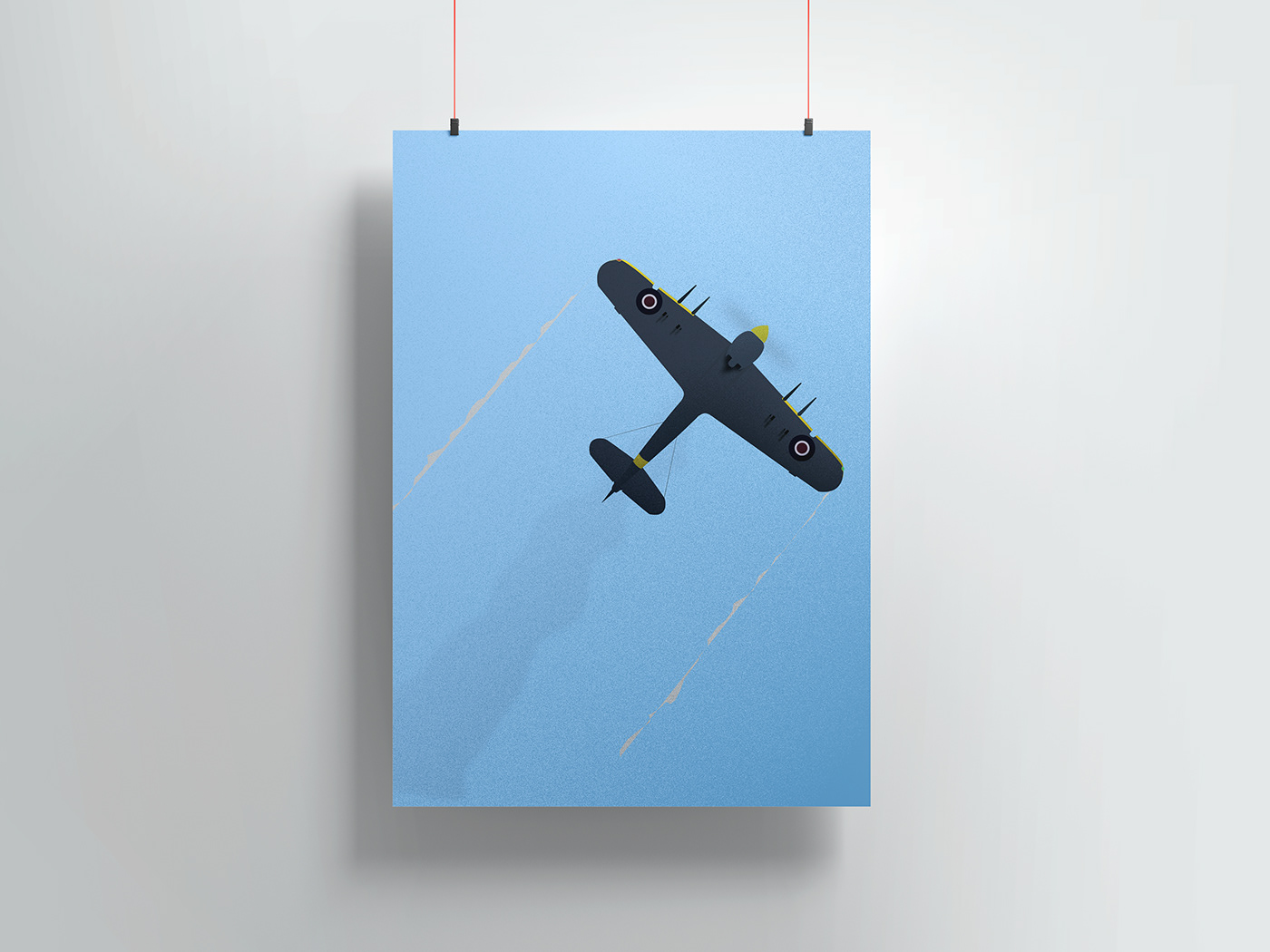 adobe illustrator airplane blue clouds ILLUSTRATION  Sergey Romanov SKY vector vector art