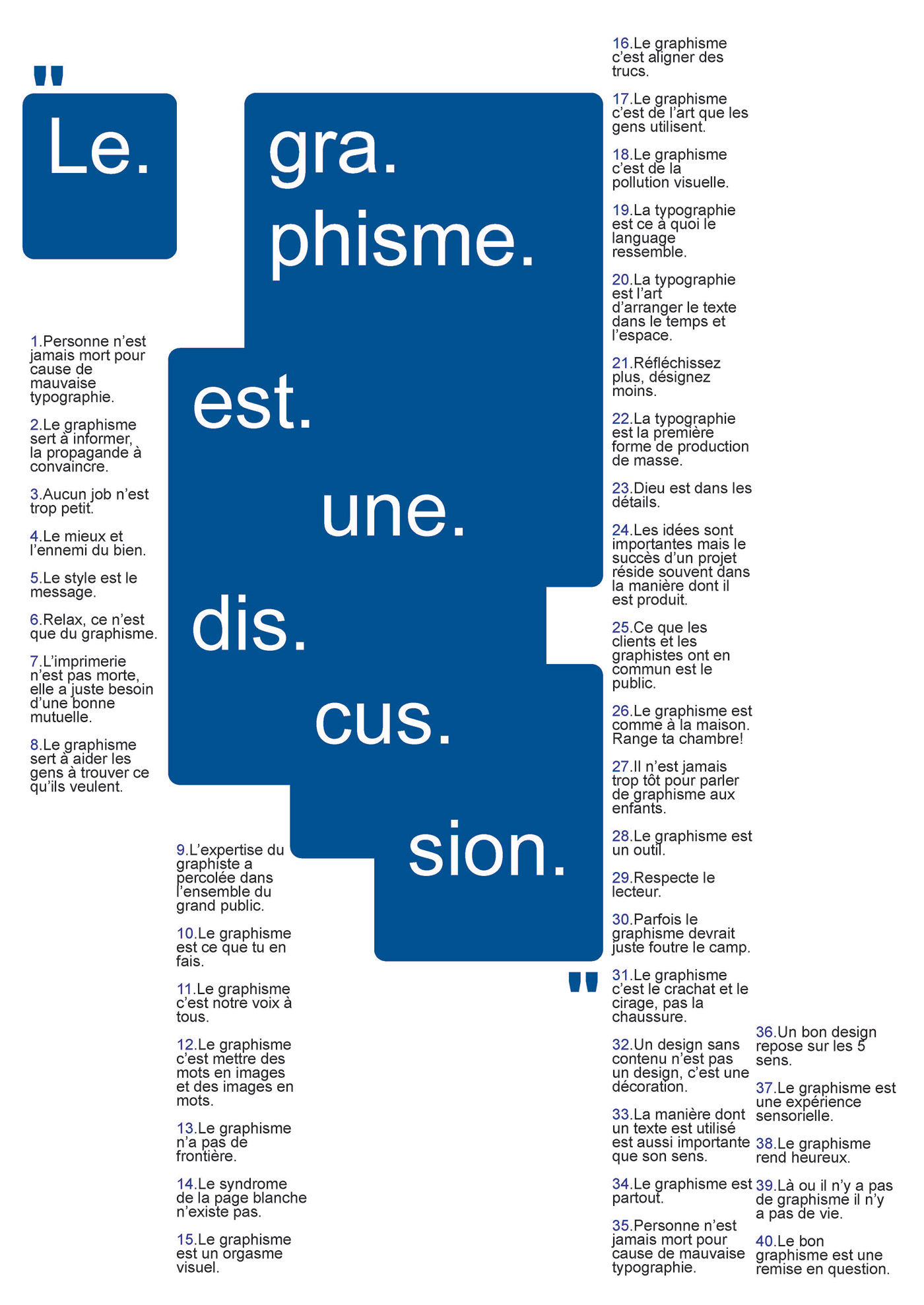 affiche creation discussion graphisme print projet typography  
