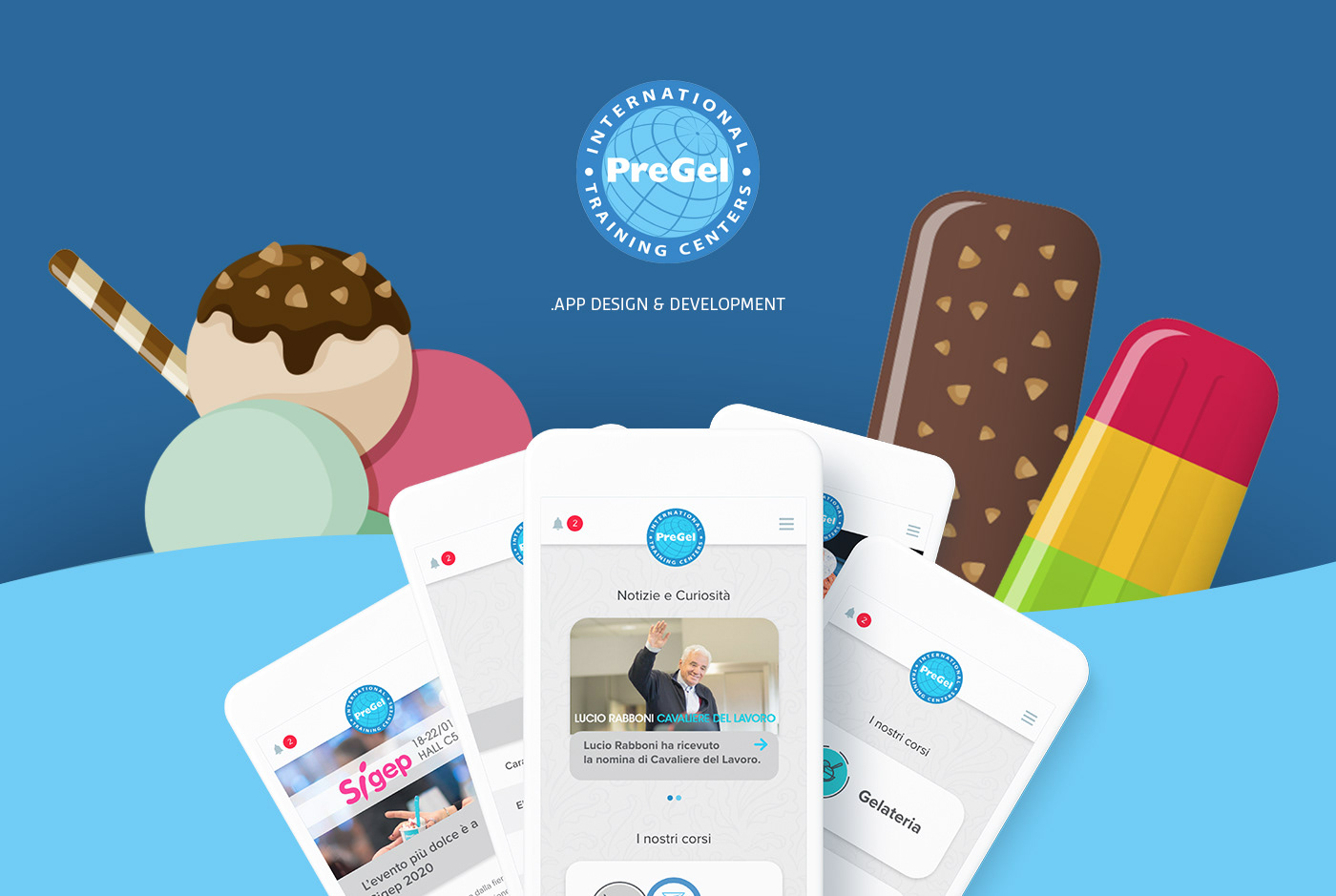 app code Developing icecream mobile pregel uxdesign xD