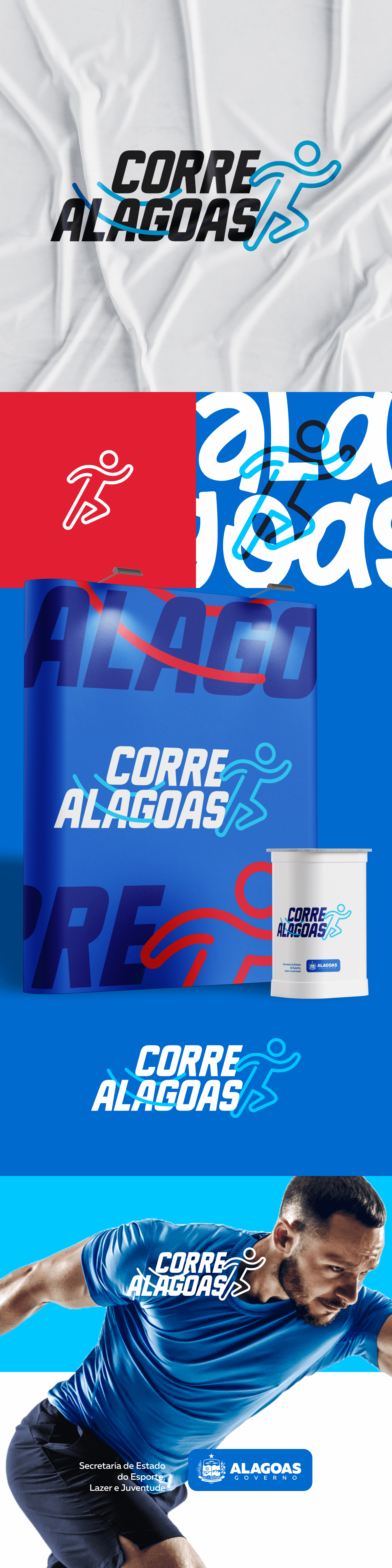 Alagoas identidade visual Logo Design identity design Maceió corrida esportes sport Estado