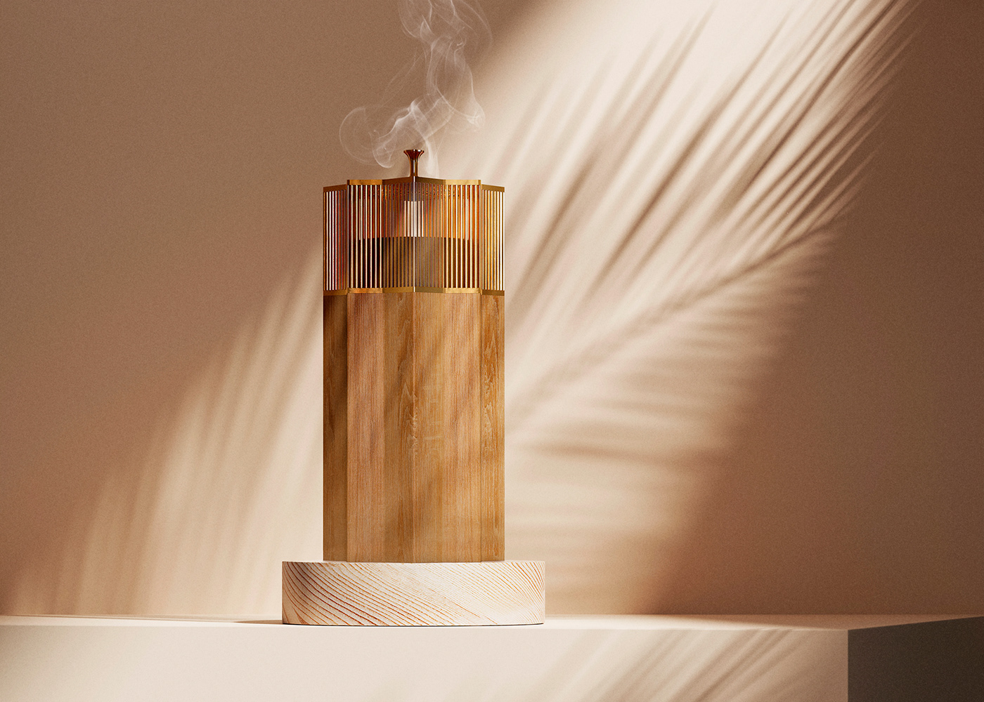 3D decor design gold home homeware product product design rendering wood