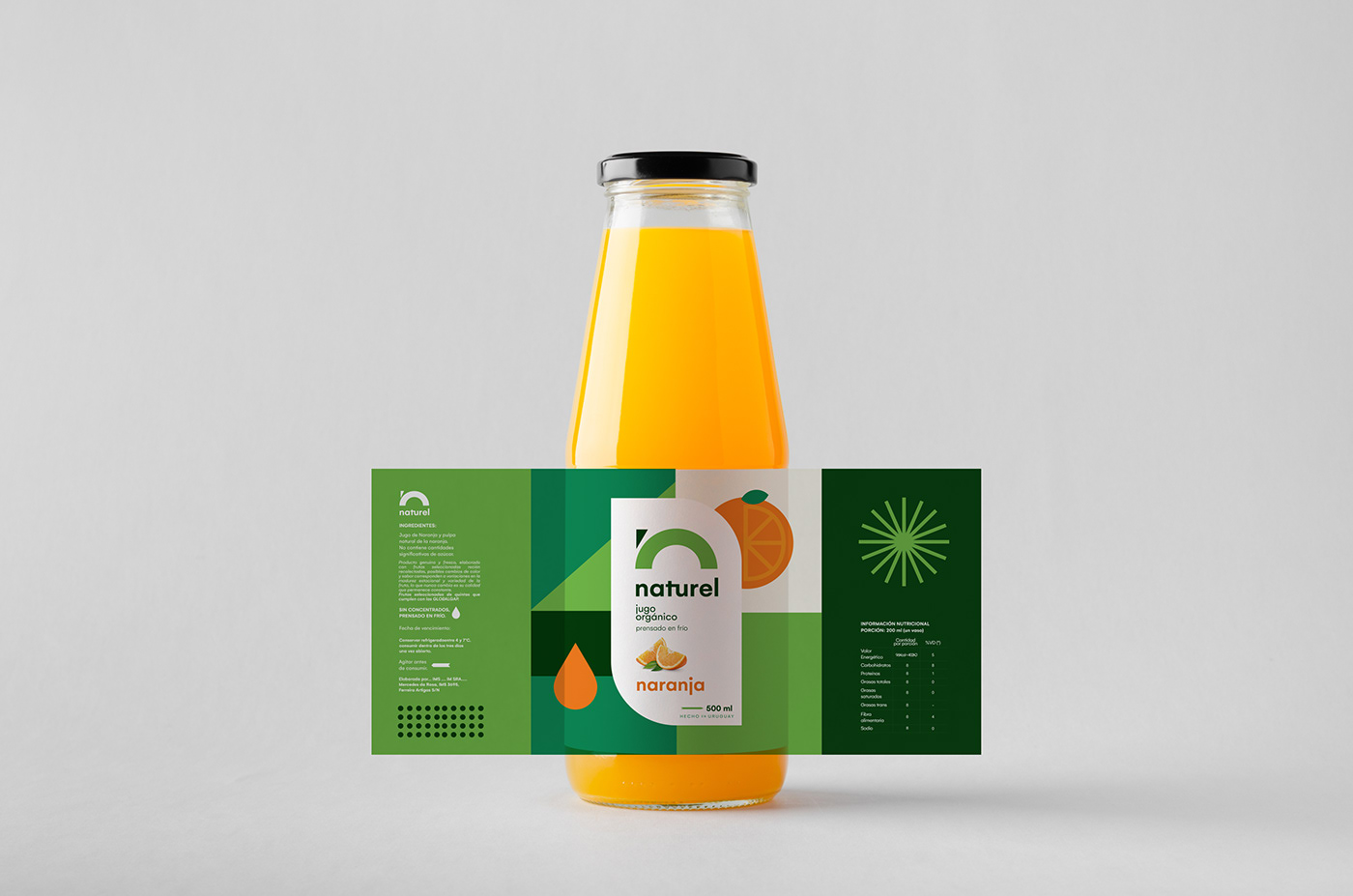 logo organic juice orange green Health healthy Packaging brand branding 