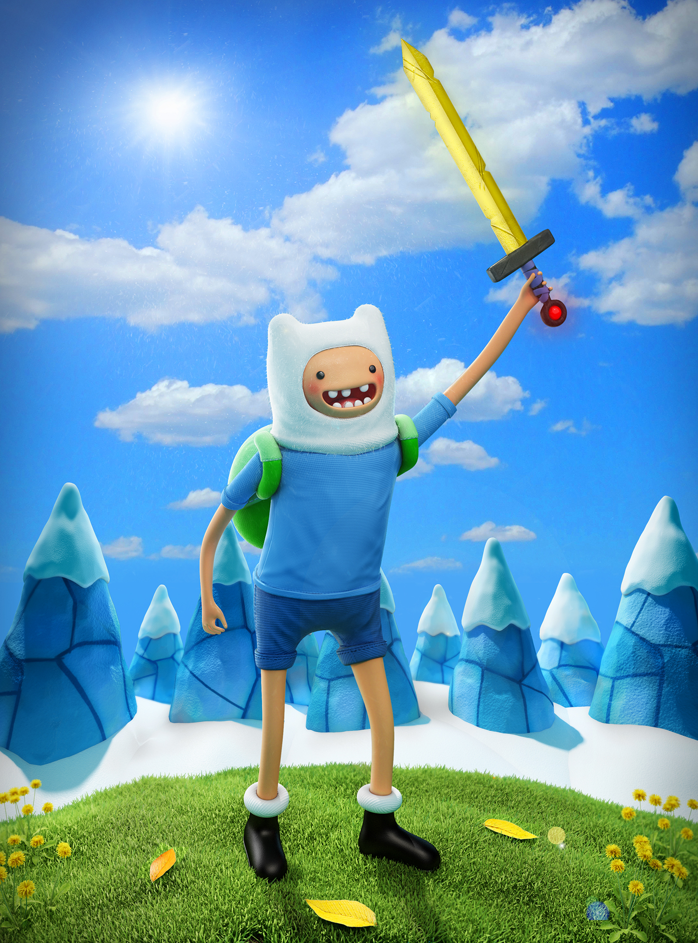 Finn Adventure Time - Fan Art Behance