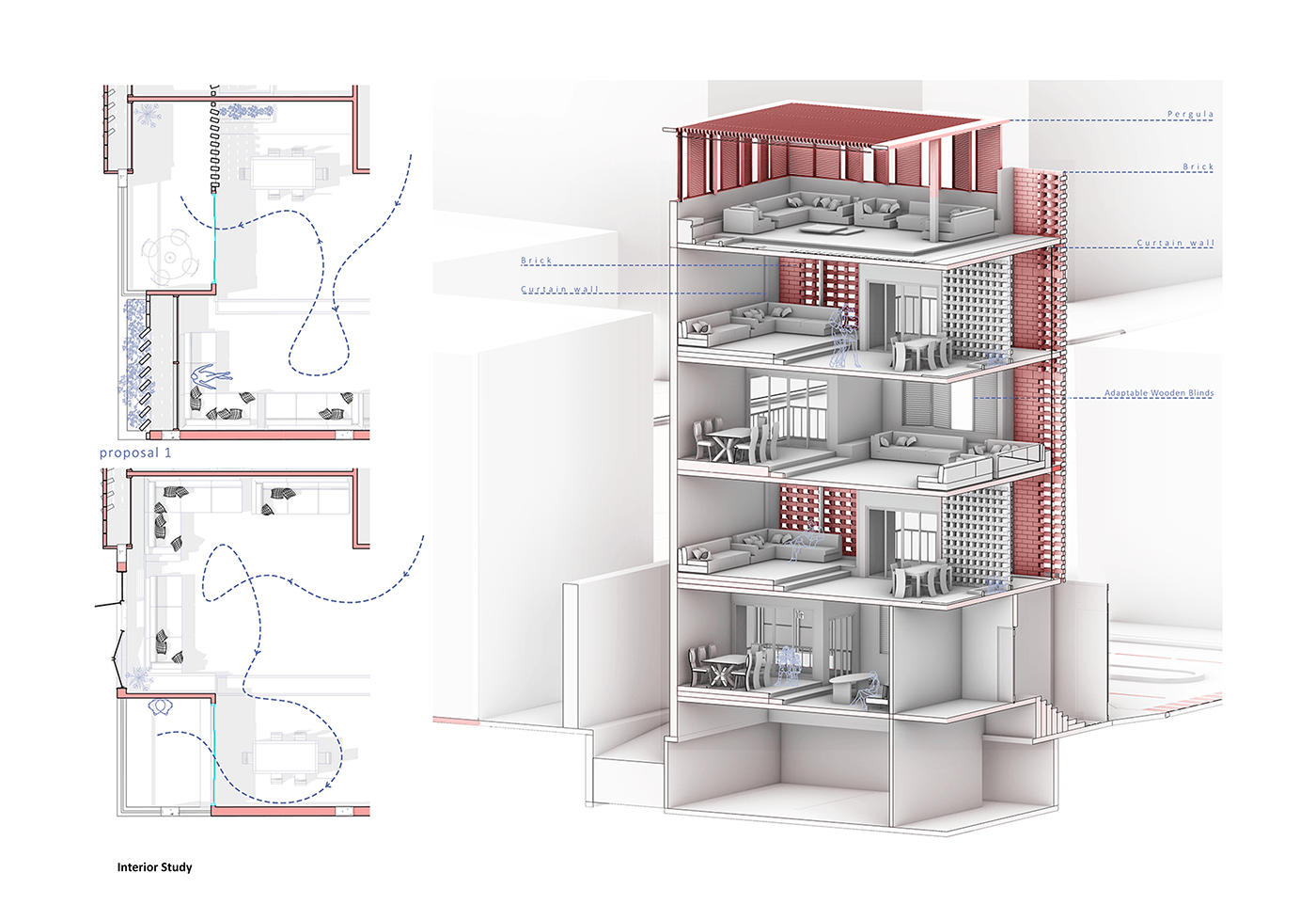 design 3dmodeling visualization Rhinoceros Grasshopper corona render  architecture exterior Render archviz