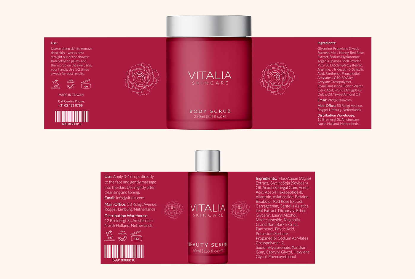cosmetics Packaging beauty woman brand identity branding  Logo Design visual identity Social media post packaging design