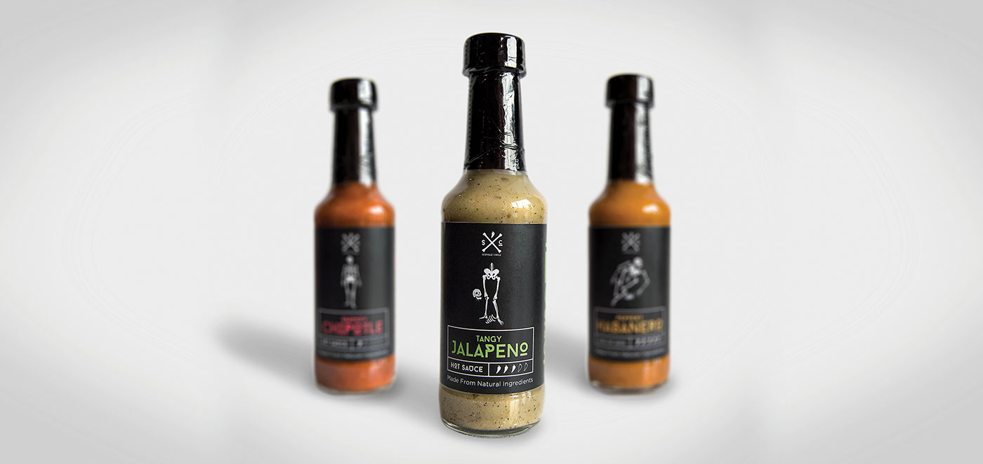packaging design graphic design  hot sauce