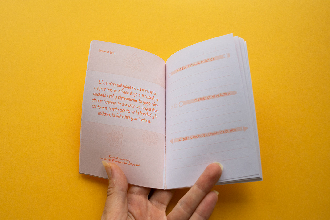 diseñoeditorial diseñografico editorial editorial design  notebook notebookdesign orange Yoga