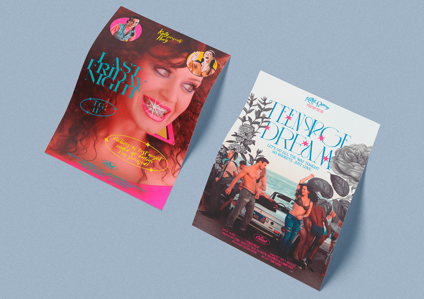 aesthetic art design Katy Perry music musica poster Poster Design teenage dream pop