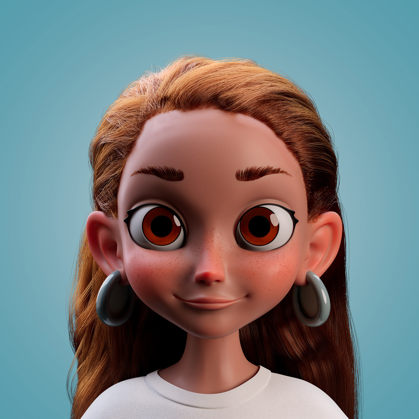 3D 3D Character 3d modeling character modeling digital 3d cute girl texturing cloth modeling hair style stylized modeling