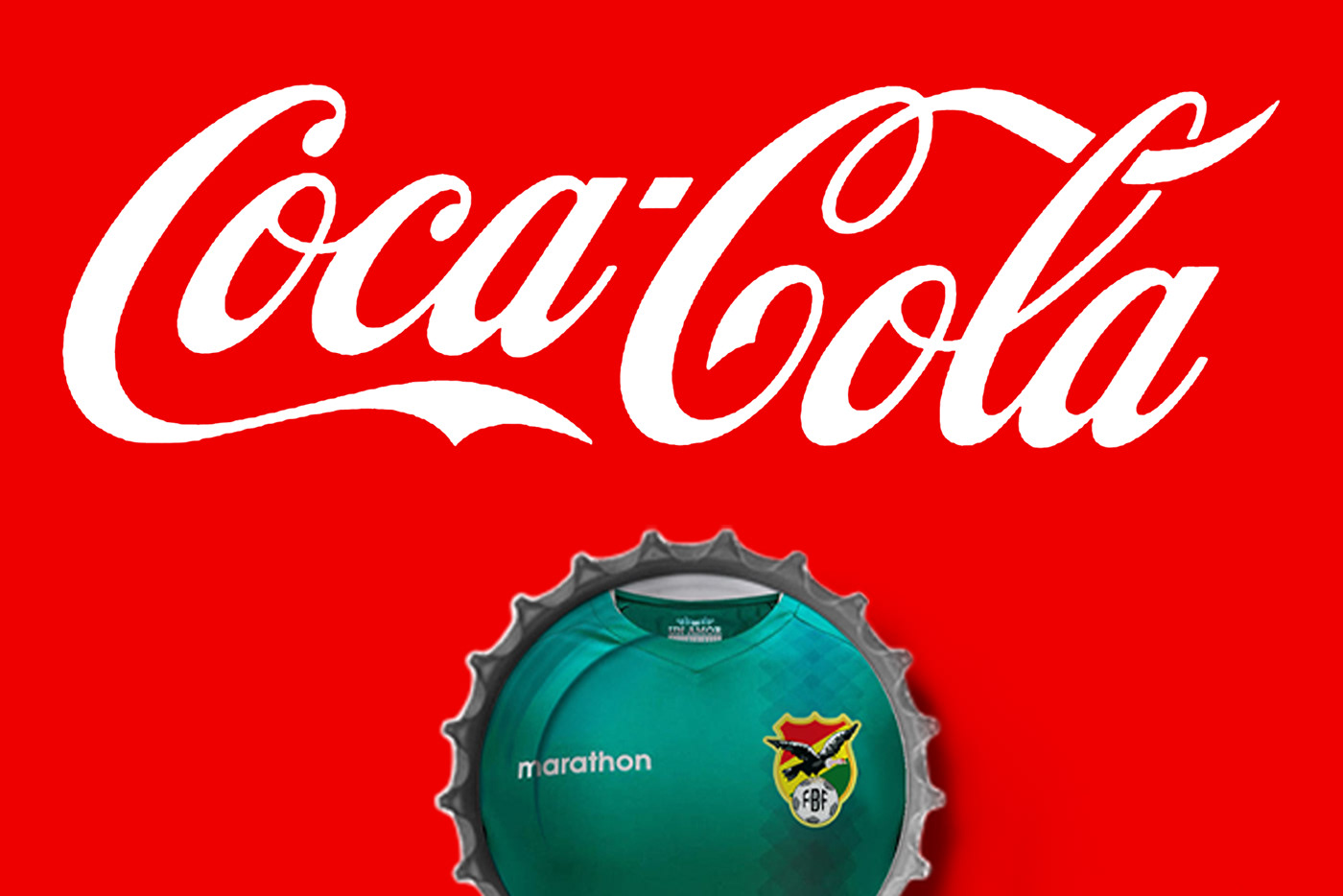 tapa Futbol soccer FBF Coca Cola Mockup template plantilla The Coca Cola bolivia