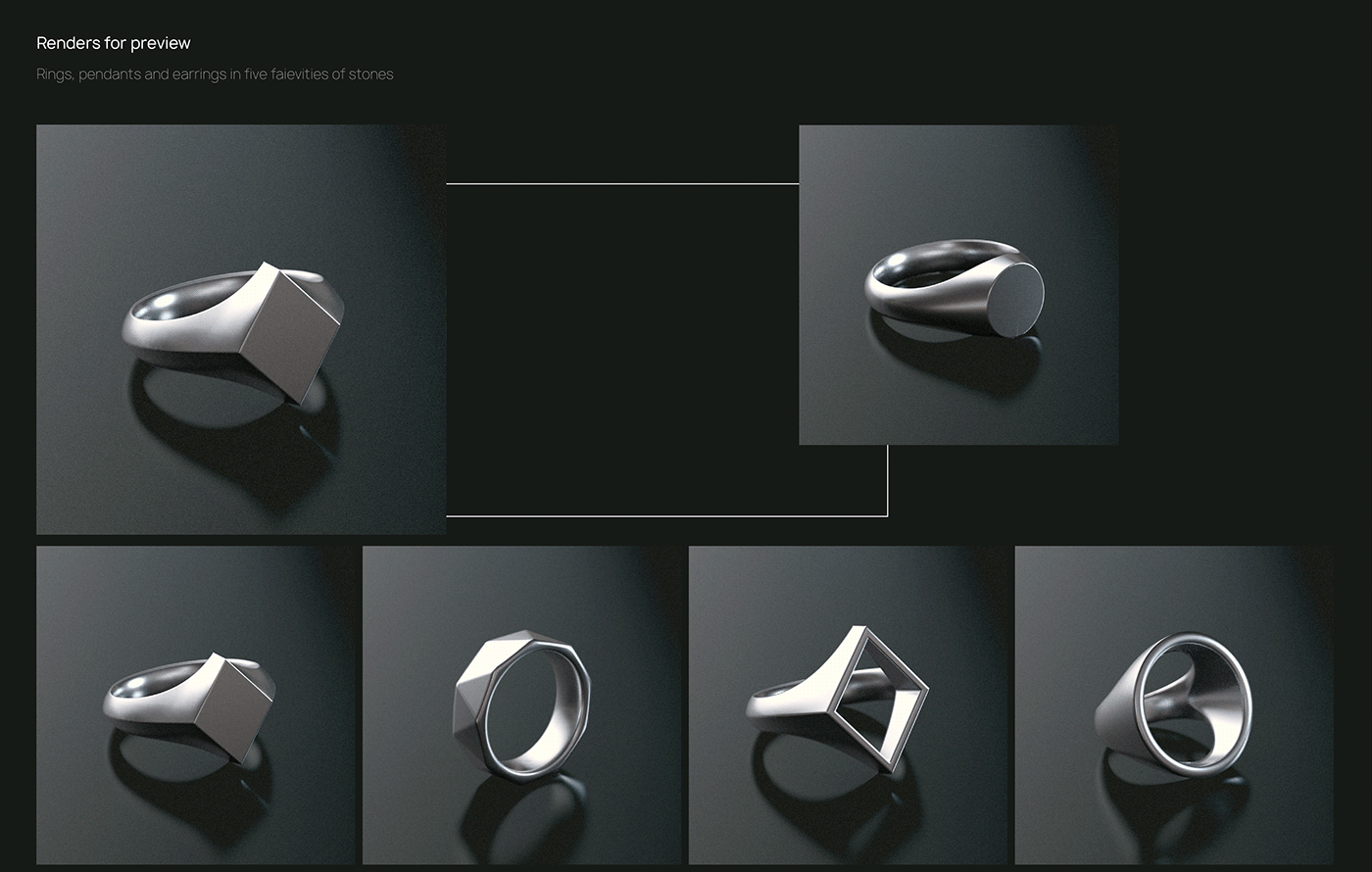 3D Advertising  jewelry motion design product design  Render visualization
