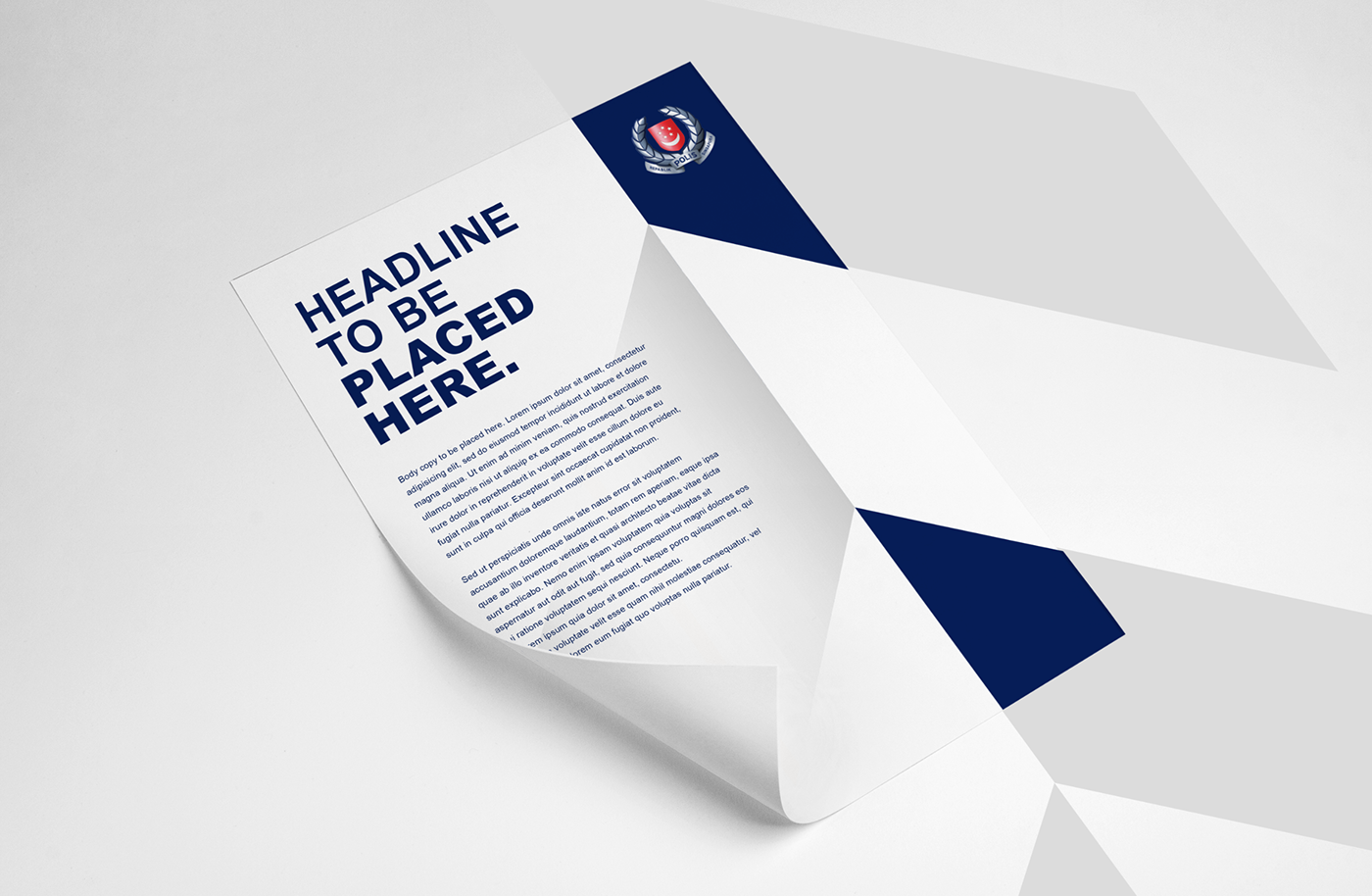 police SPF Government security organisation safety Rebrand corporate public sector singapore