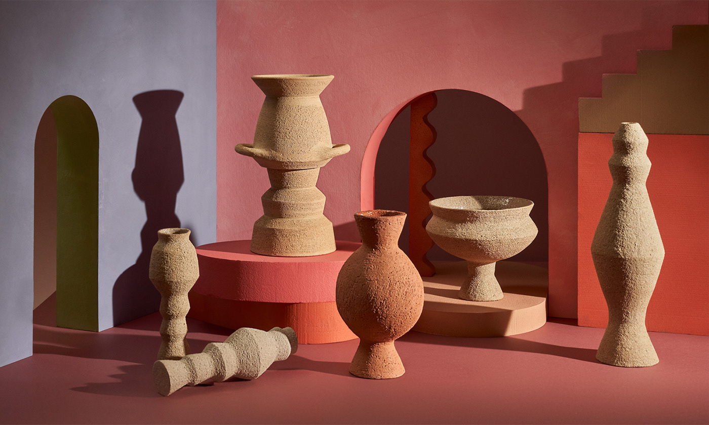 architecture ceramic clay colour content craft geometric pot still life Vase