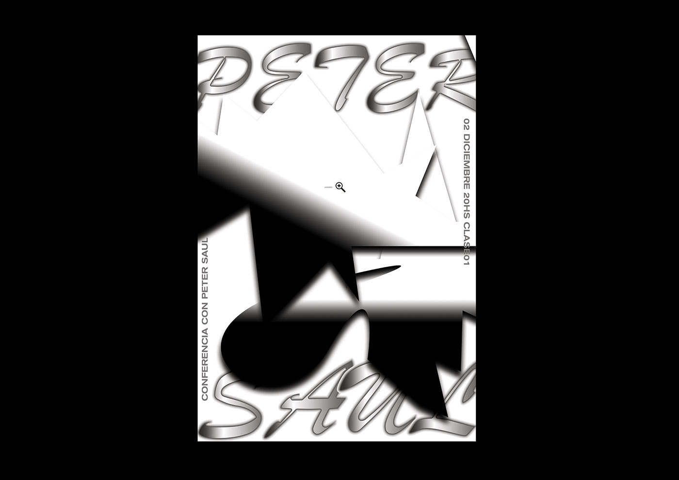 type gradient flyer print editorial tipografia experimental