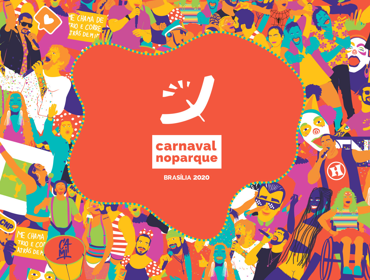 branding  brasilia Carnaval carnavalnoparque design Evento festival graphicdesign identidadevisual musica
