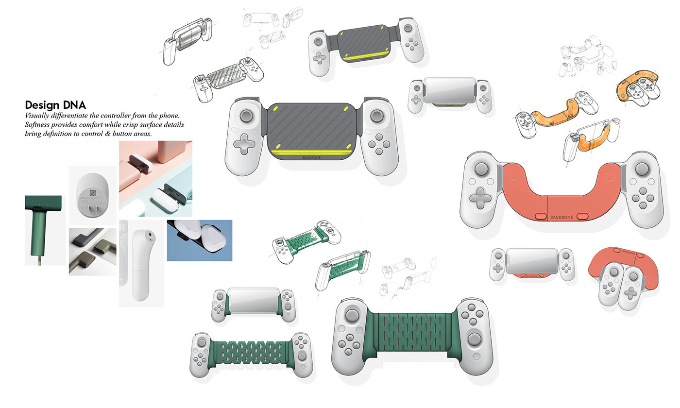 industrial design  sketching Solidworks controller Gaming mobile gaming