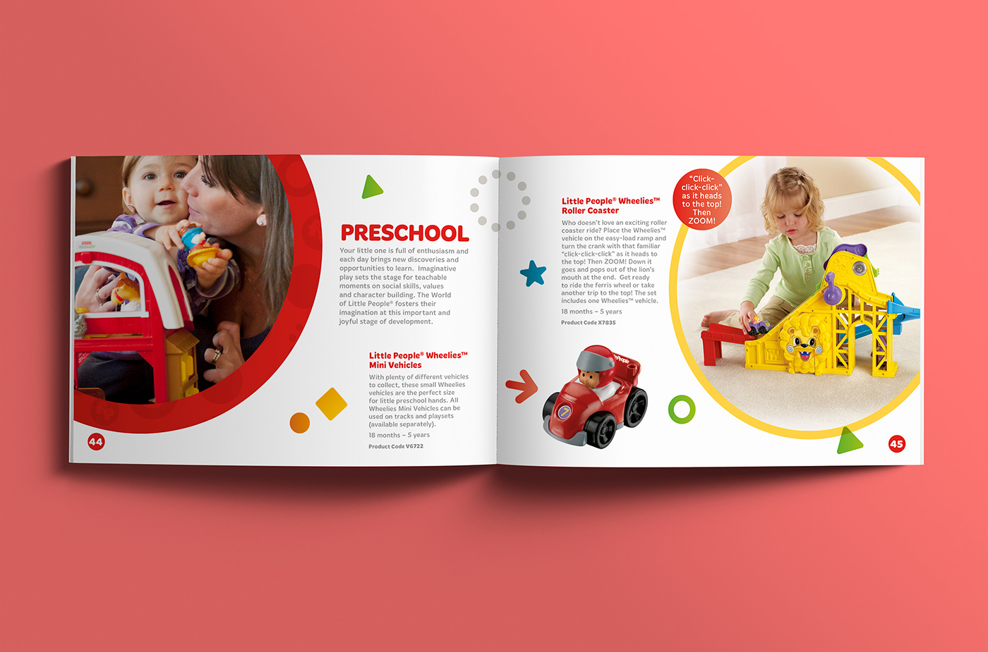 Preschool section starting page spread.