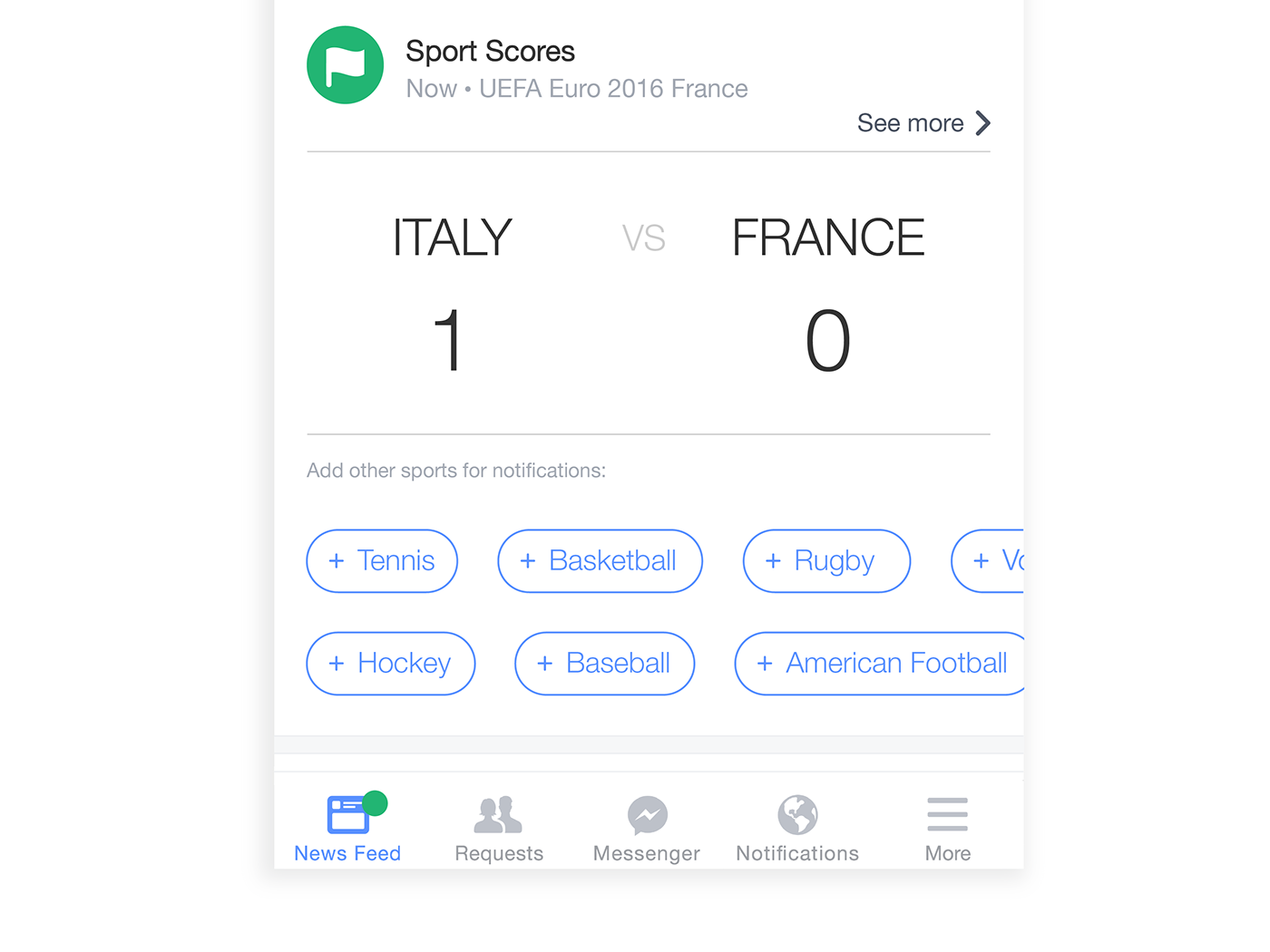 facebook scores design UI ux soccer sports sport Italy italia prototype weather meteo pixate google