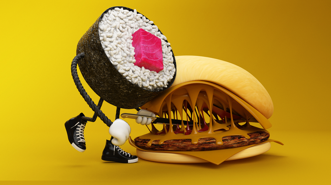Sushi killers antoni tudisco 3D photoshop