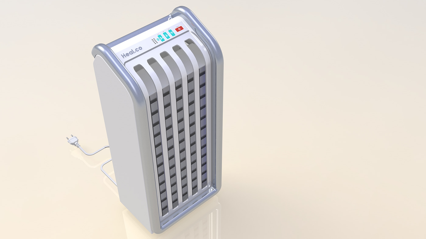 air purifier product Render design concept electronic air quality family indoor room