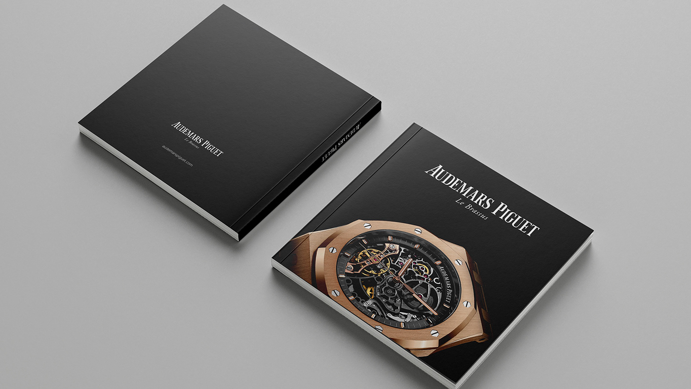 Adobe InDesign Audemars Piguet catalog Catalogue InDesign luxury watches premium product typography   watch