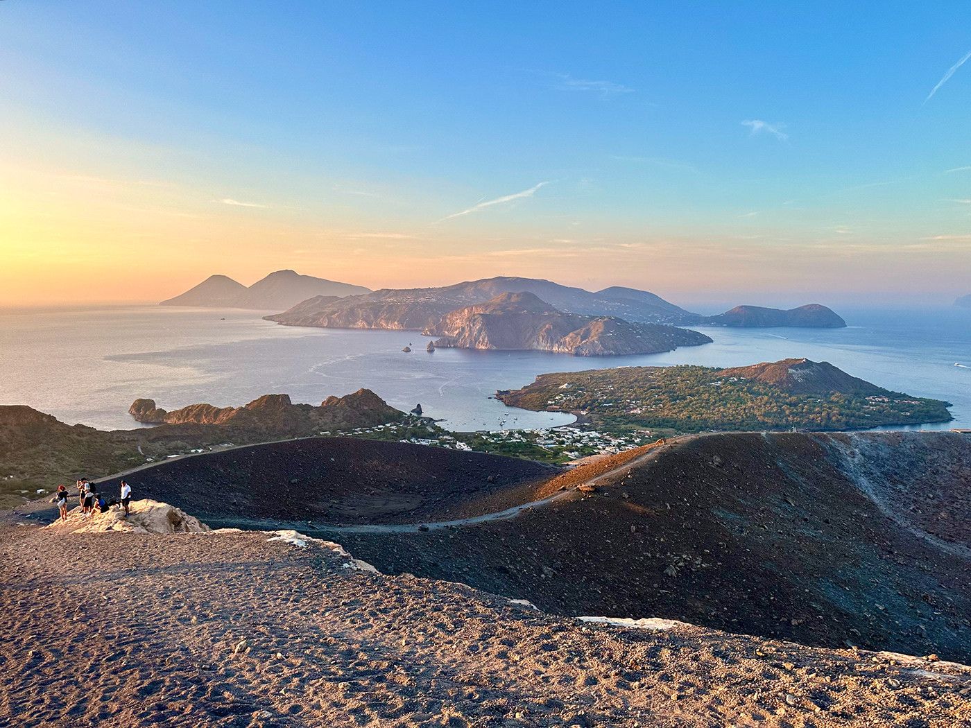 Stromboli Vulcano Sonnenuntergang Italy aiolische inseln Insel Italien Liparische Inseln sizilien sizily