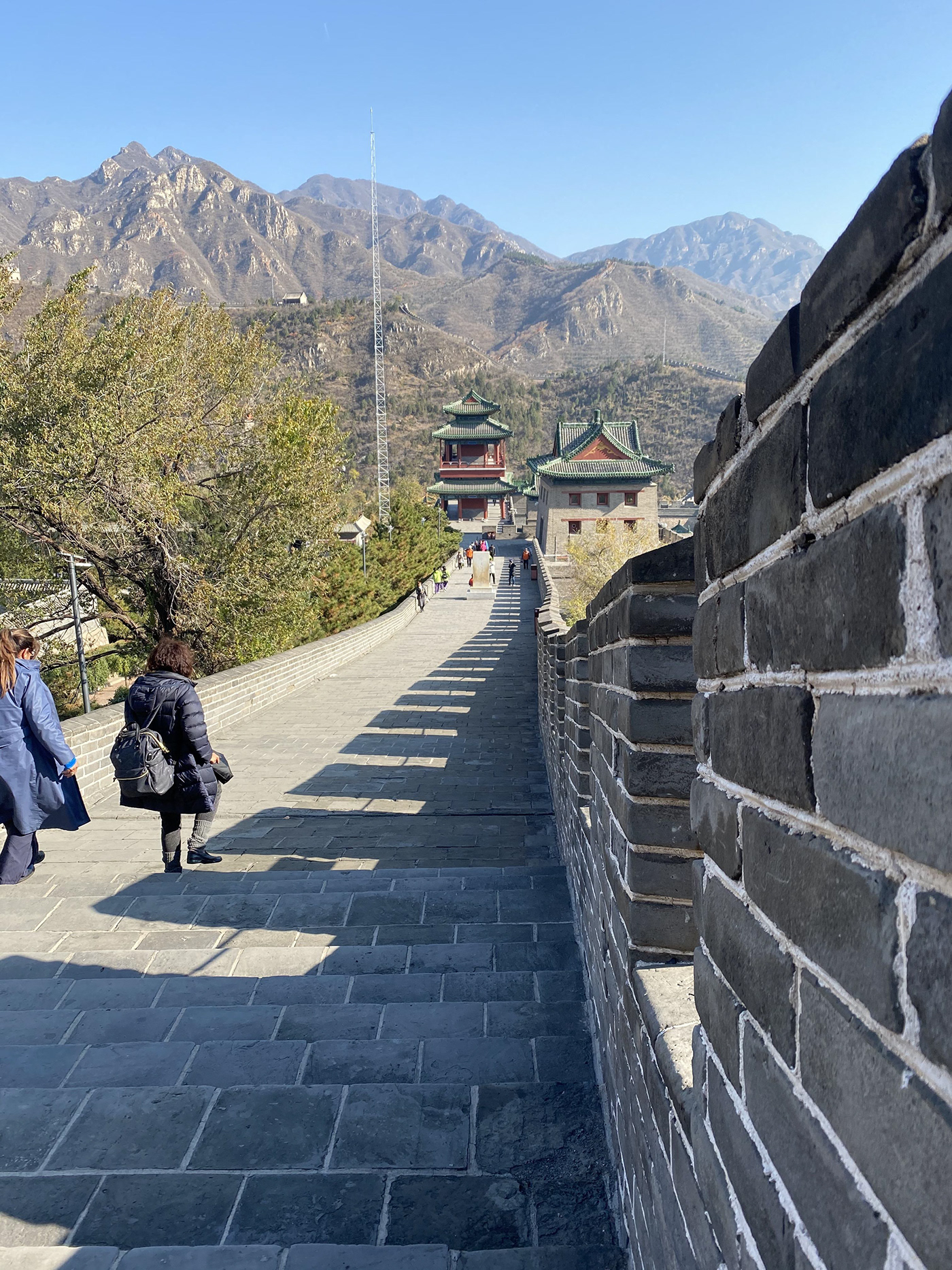 wall Great Wall of China china mountains