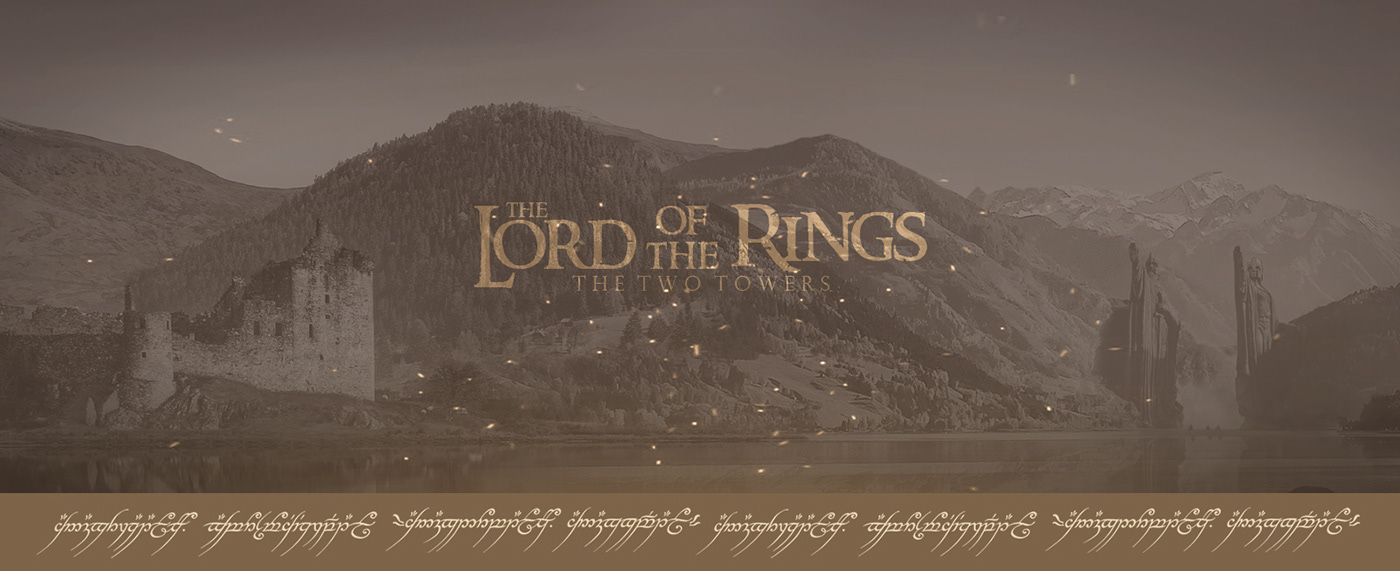 Matte Painting Landscape frodo two towers lor of rings manipulation adventure lake composition art work