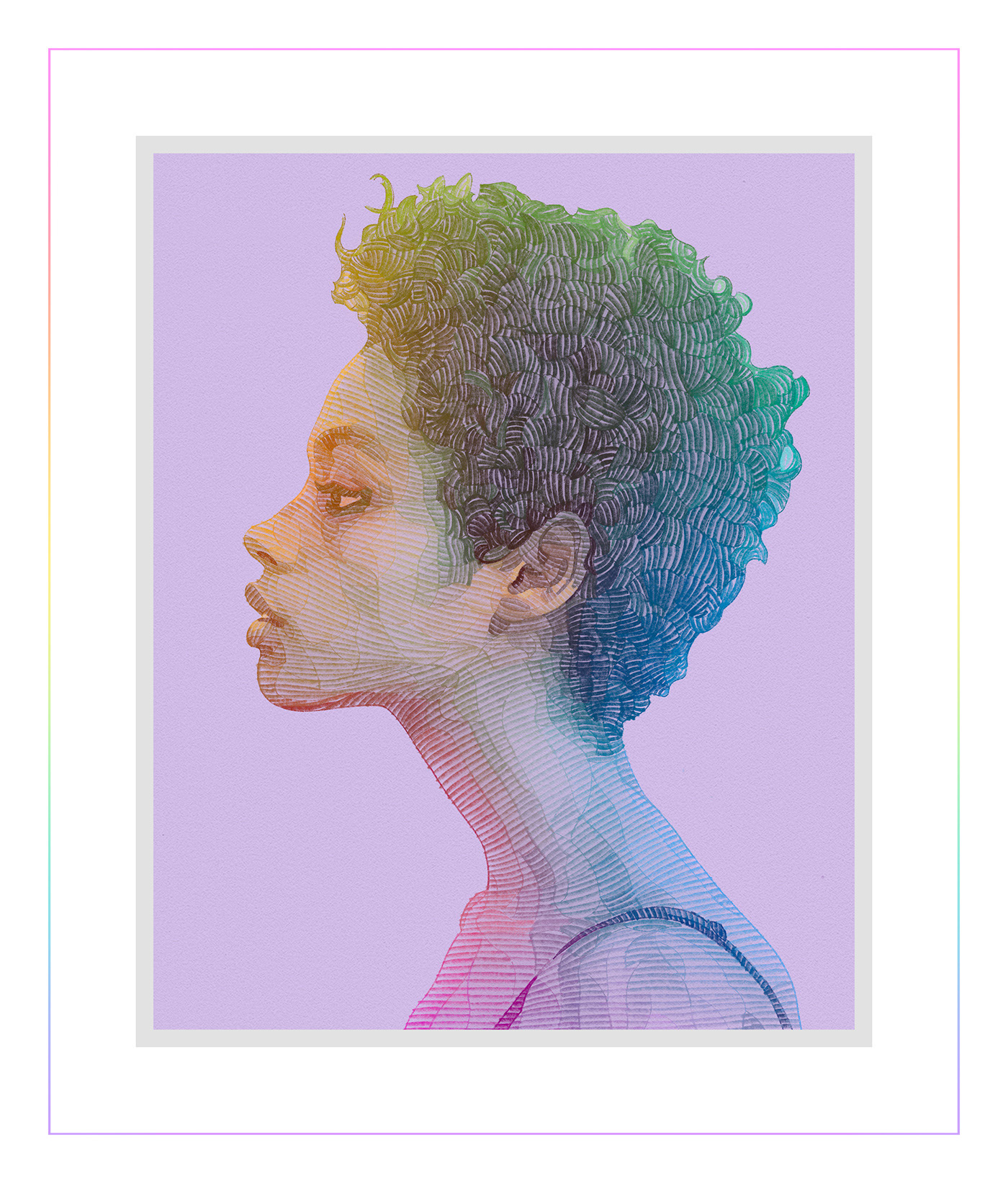 colorful Digital Art  Drawing  hand drawn ILLUSTRATION  portrait Procreate