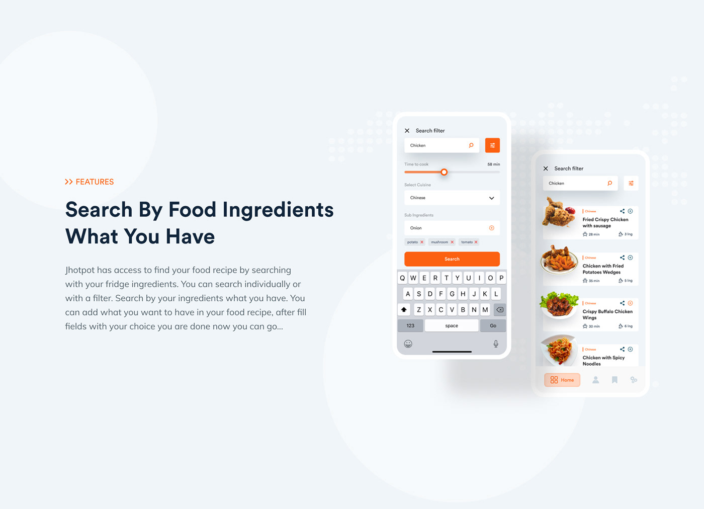 app design creative Food  food app minimal app design Mobile app recipe app UI/UX Case Study ui kit