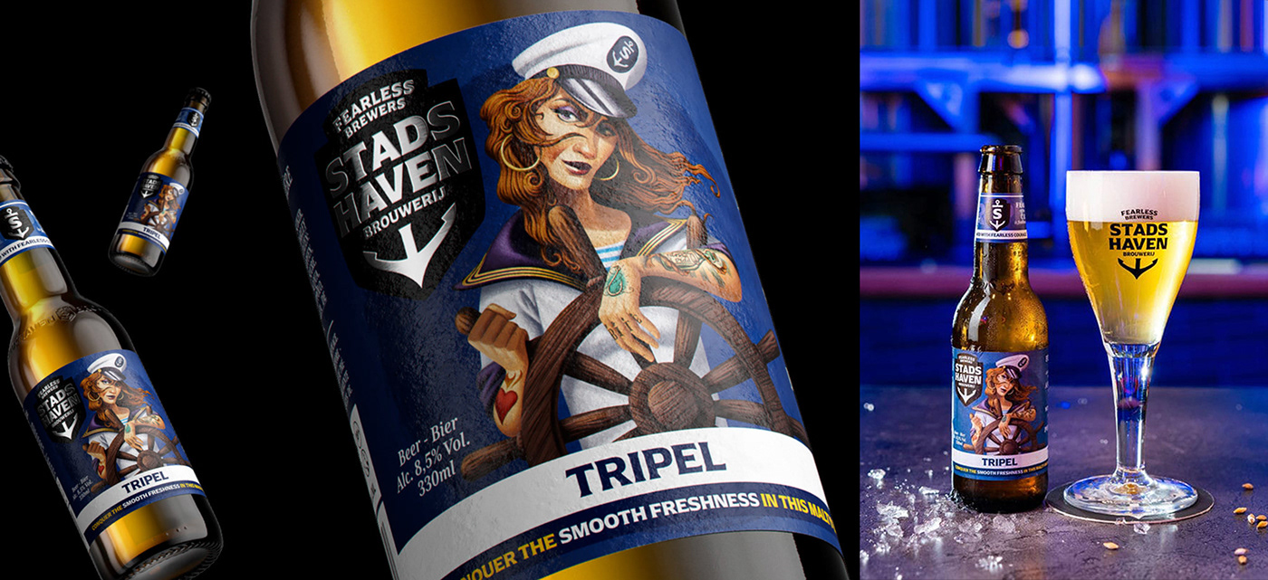 beer beer label Character design  chef cook pirates Sailor sailors tattoo