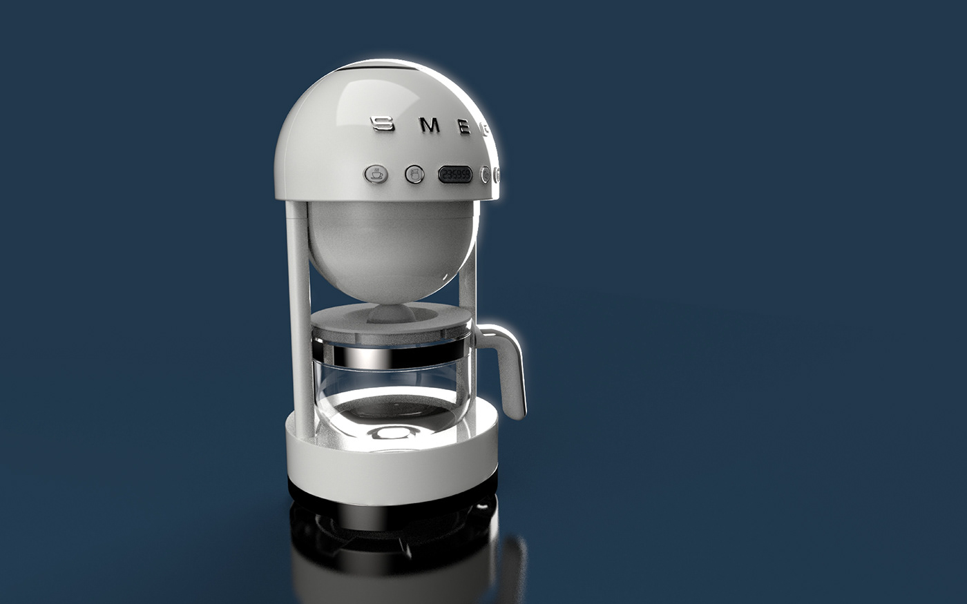 Coffee coffeemaker design futuristic interior design  kitchen MINI product design  Render