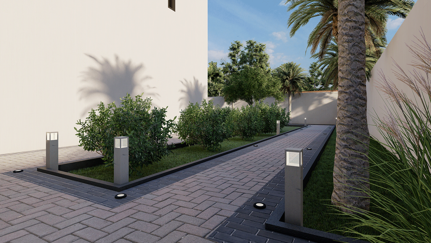 Tree  Drawing  Outdoor architecture Render exterior visualization modern 3D Landscape