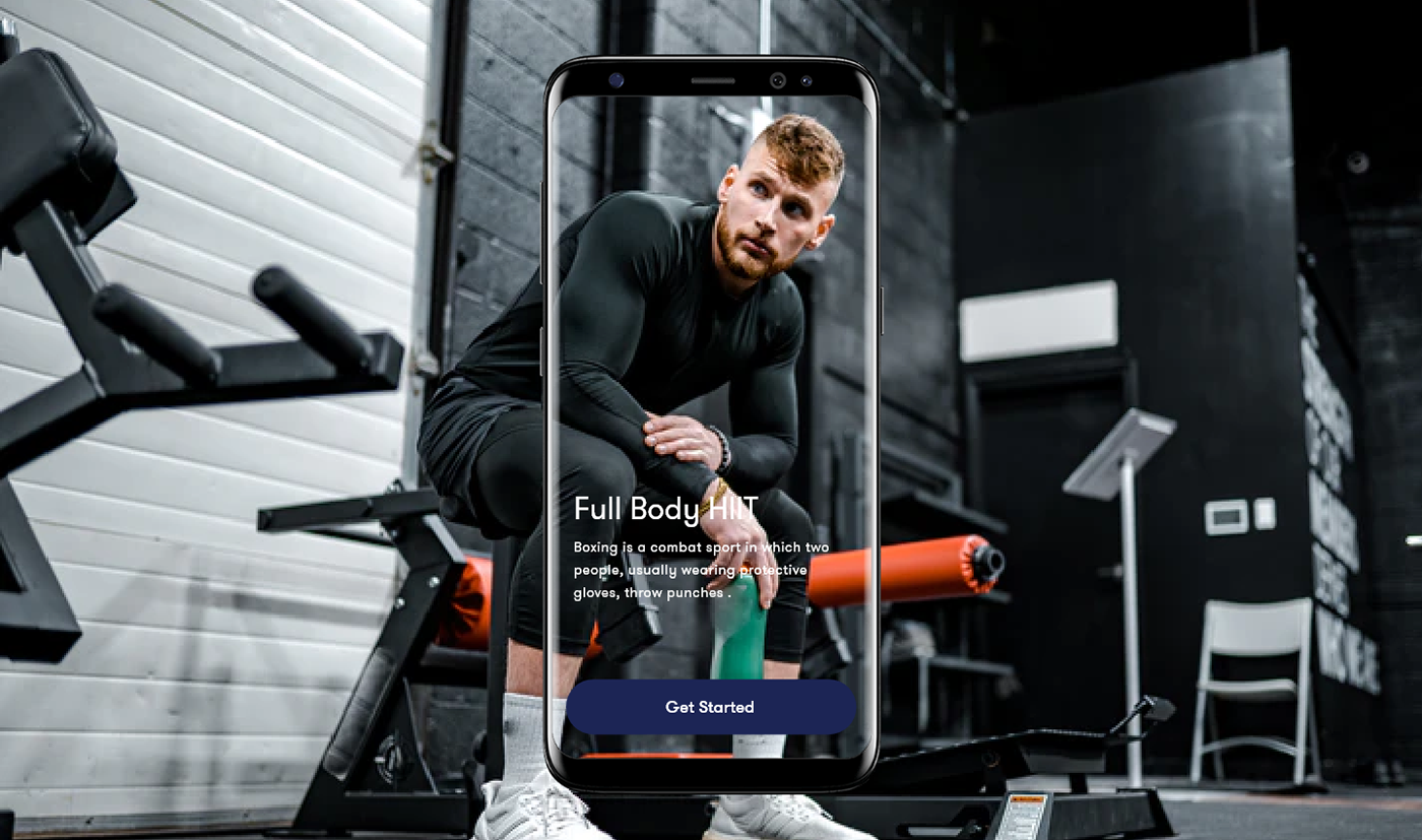 app application fitness gym Health interaction mobile prototype UI ux