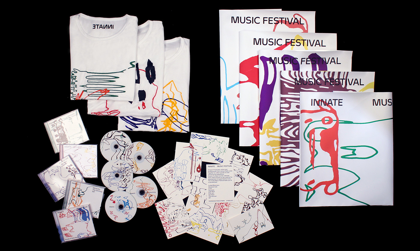 graphic design  visual identity Music Festival cd Booklet poster flyer silk screen