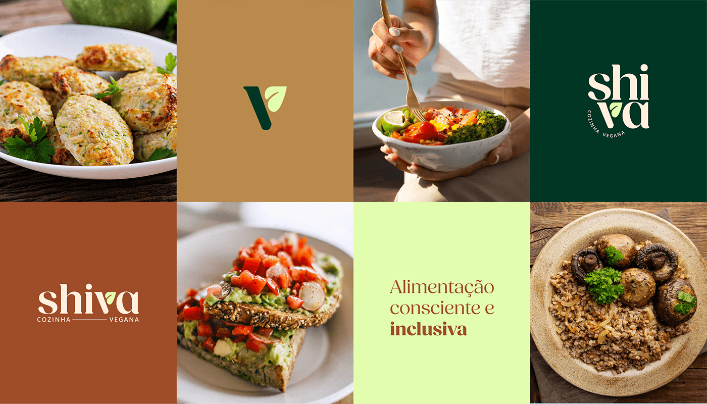 branding  vegan green restaurant visual identity Food  Vegano restaurante identidade visual Health