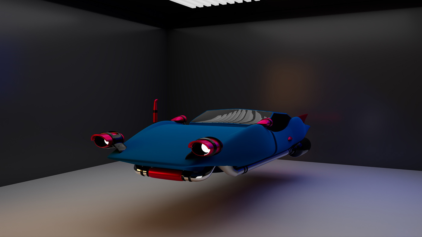 3D car modeling rendering 3D autodesk maya 3d modeling 3d sci fi car