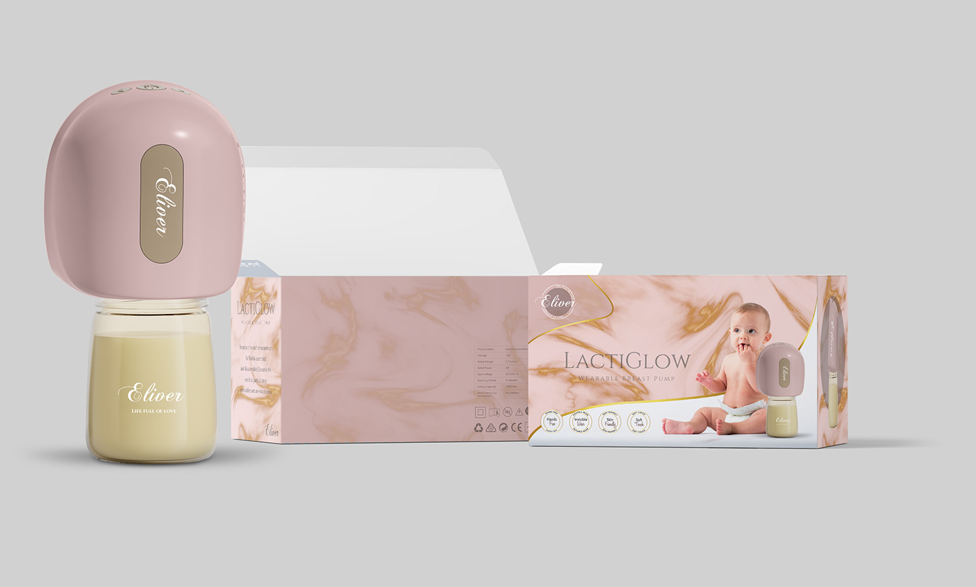 The journey commenced with a comprehensive design brief for the Wearable Breast Pump Packaging Box 