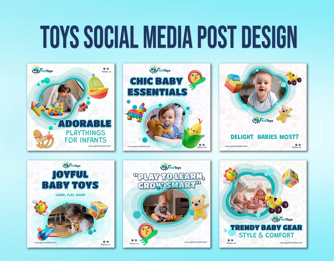 Social media post Instagram Post graphic design  toys Social toy creative baby toy post design baby toys design toy post design TOYS POST