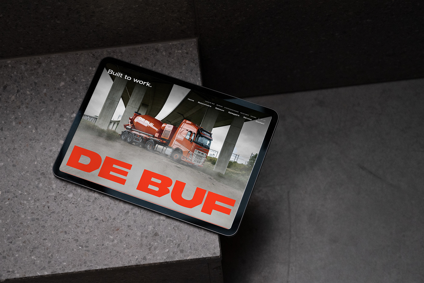 Website design for De Buf.