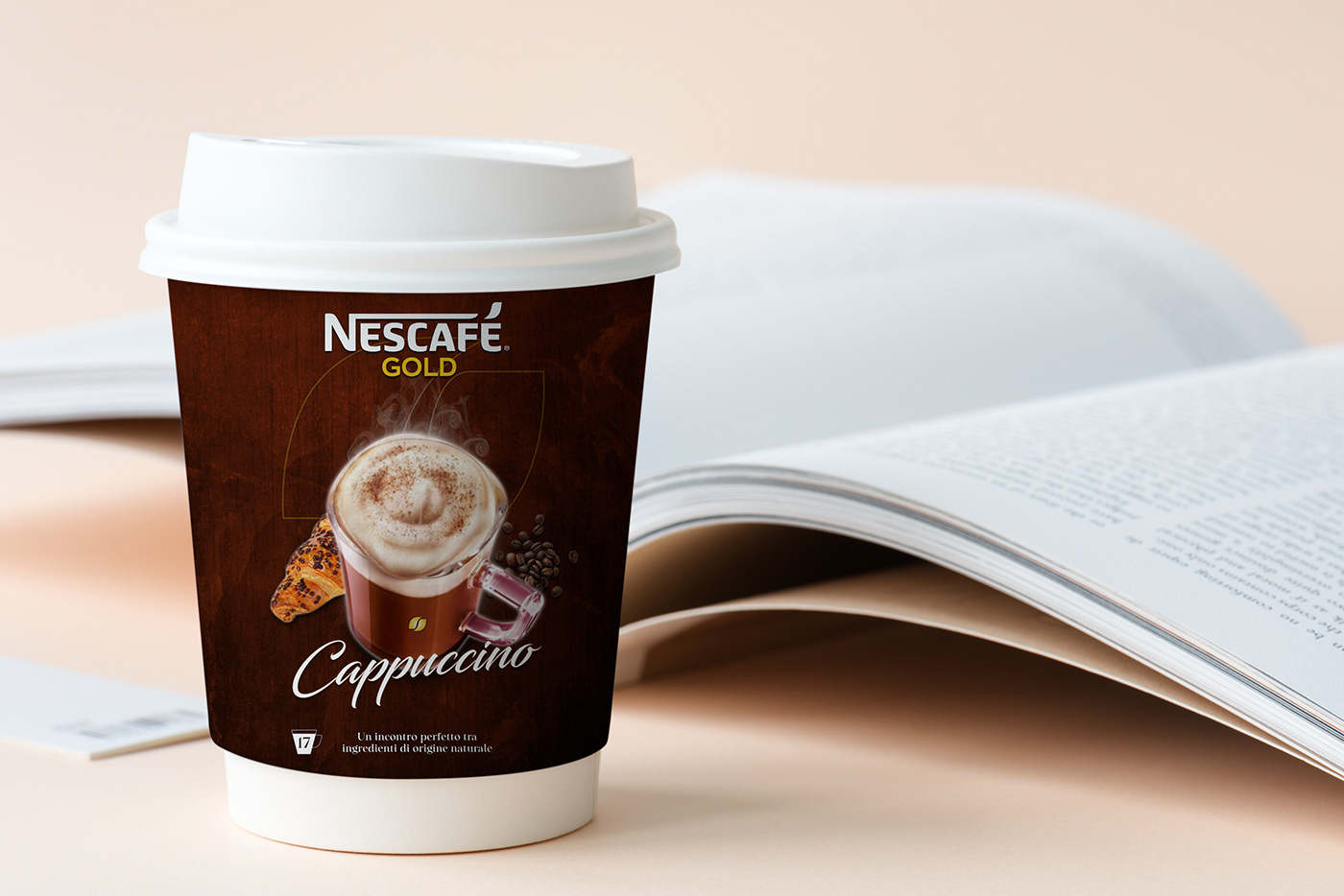 packaging design Labeldesign Label Packaging graphic design  coffeedesign cappuccino nescafe design labelpackaging