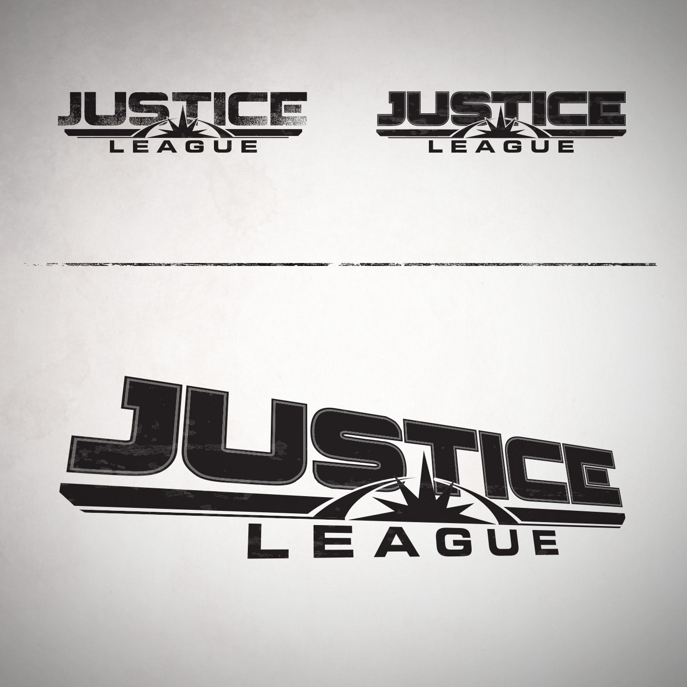 Dc Comics justice league superman batman wonder woman Logo Design superheroes Josh Beatman Brainchild Studios