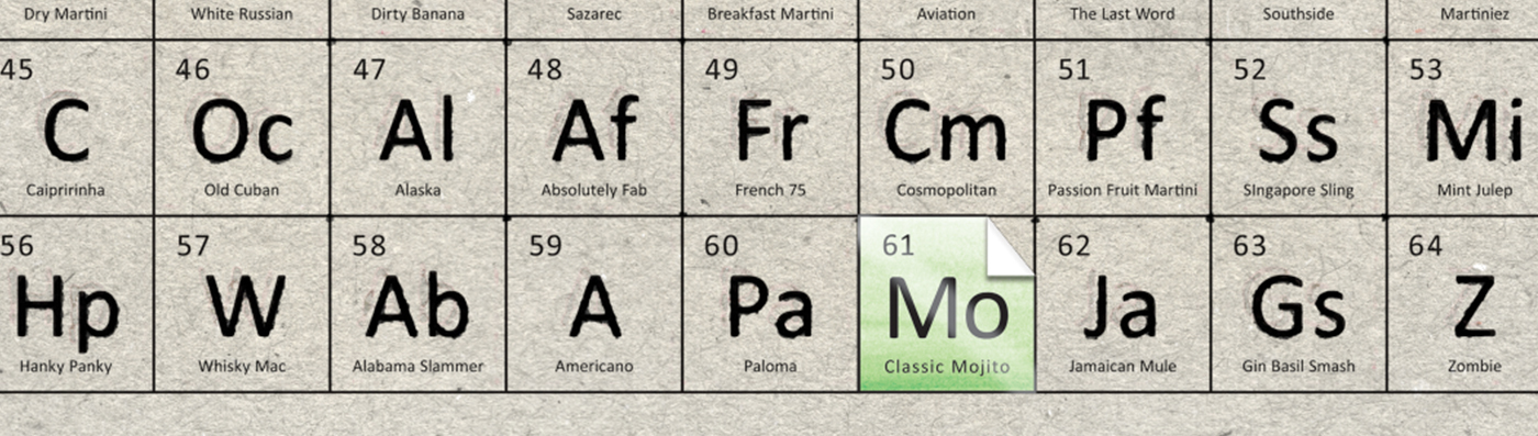 eighty two bar Invitation menu design invite periodic table science elements chemical symbol brand