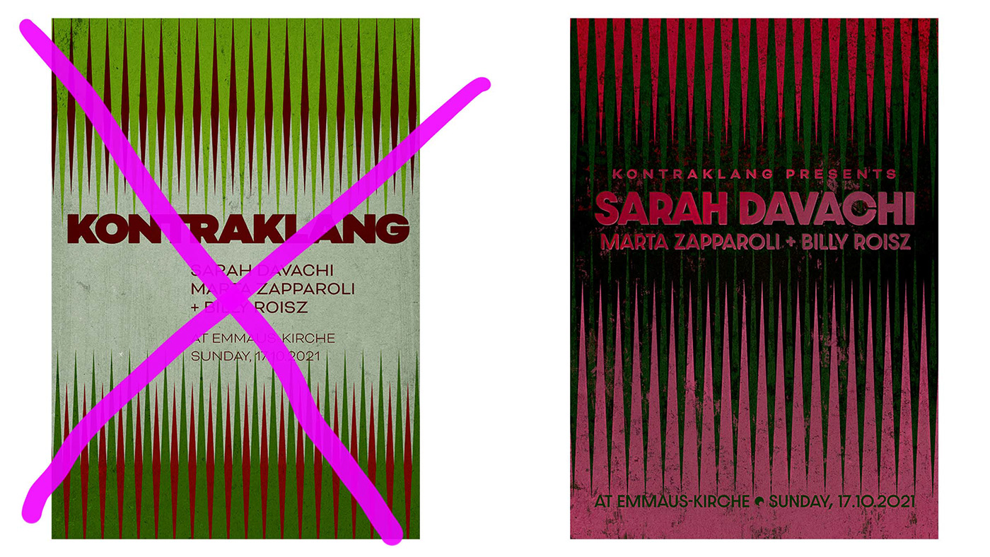 berlin concert Kontraklang kreuzberg music poster Sarah Davachi Urban