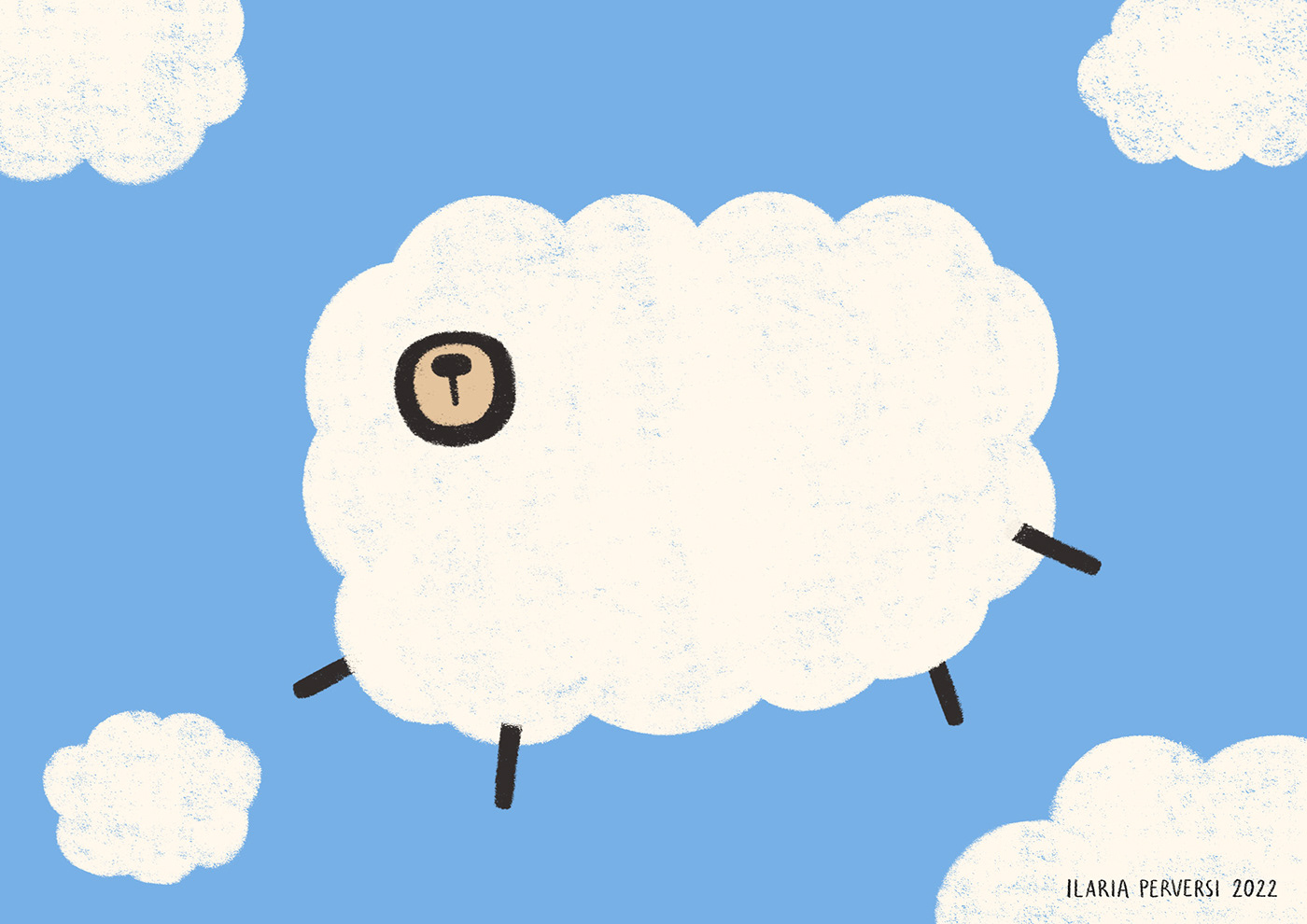 artwork Character design  cloud concept Digital Art  digital illustration Drawing  ILLUSTRATION  sheep SKY