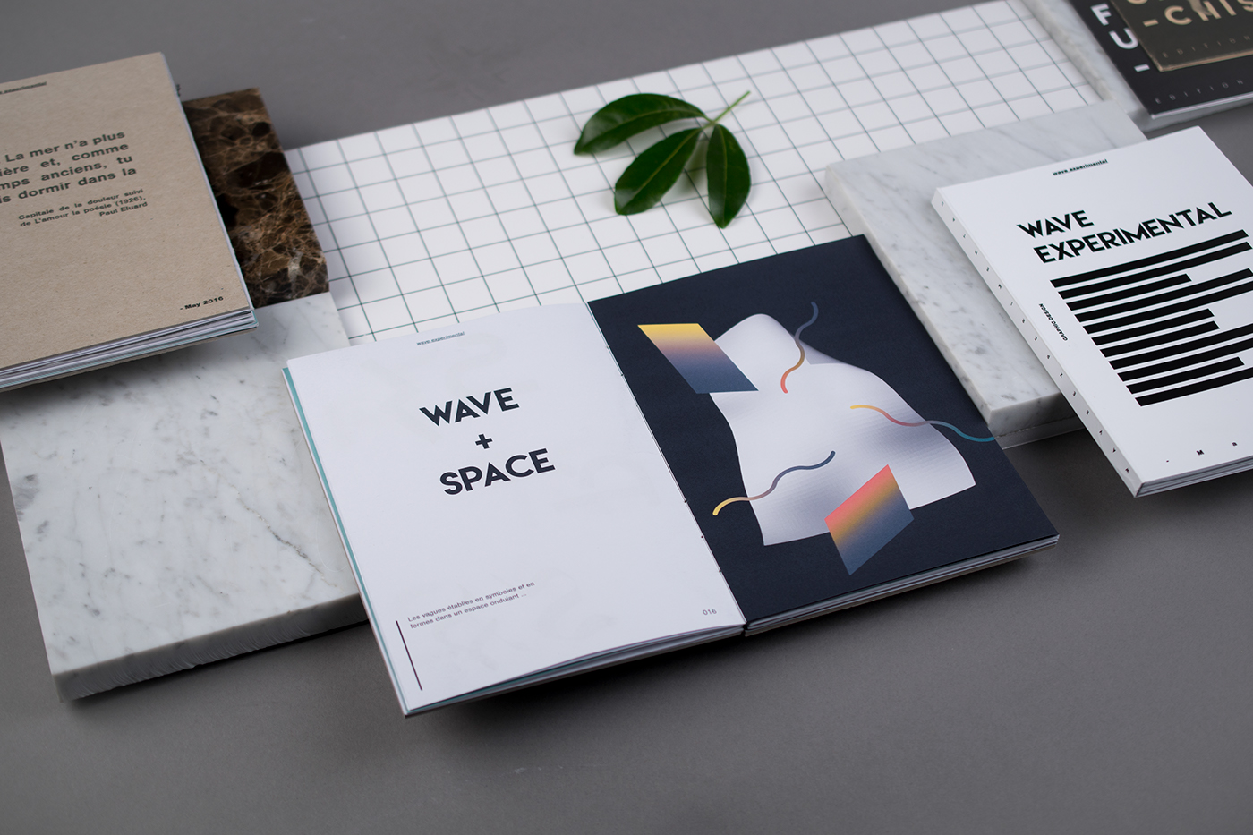 edition wave Surf graphisme Bookbinding